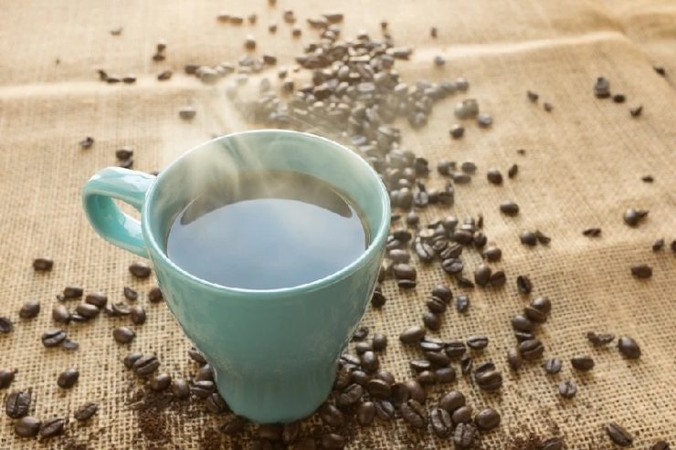 dampfender Kaffee